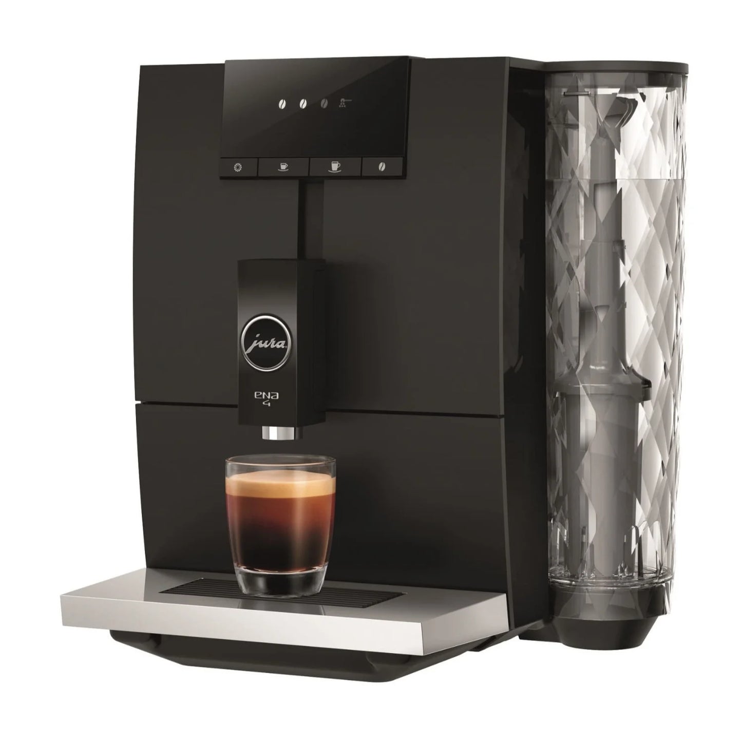 ENA 4 Coffee Machine (Metropolitan Black) with Cleaning Tablets and Filters